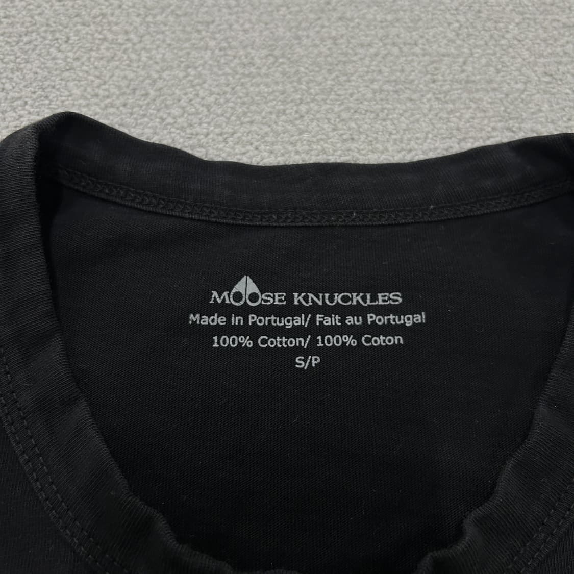 무스너클 로고 블랙 반팔 티셔츠 S 상품이미지2