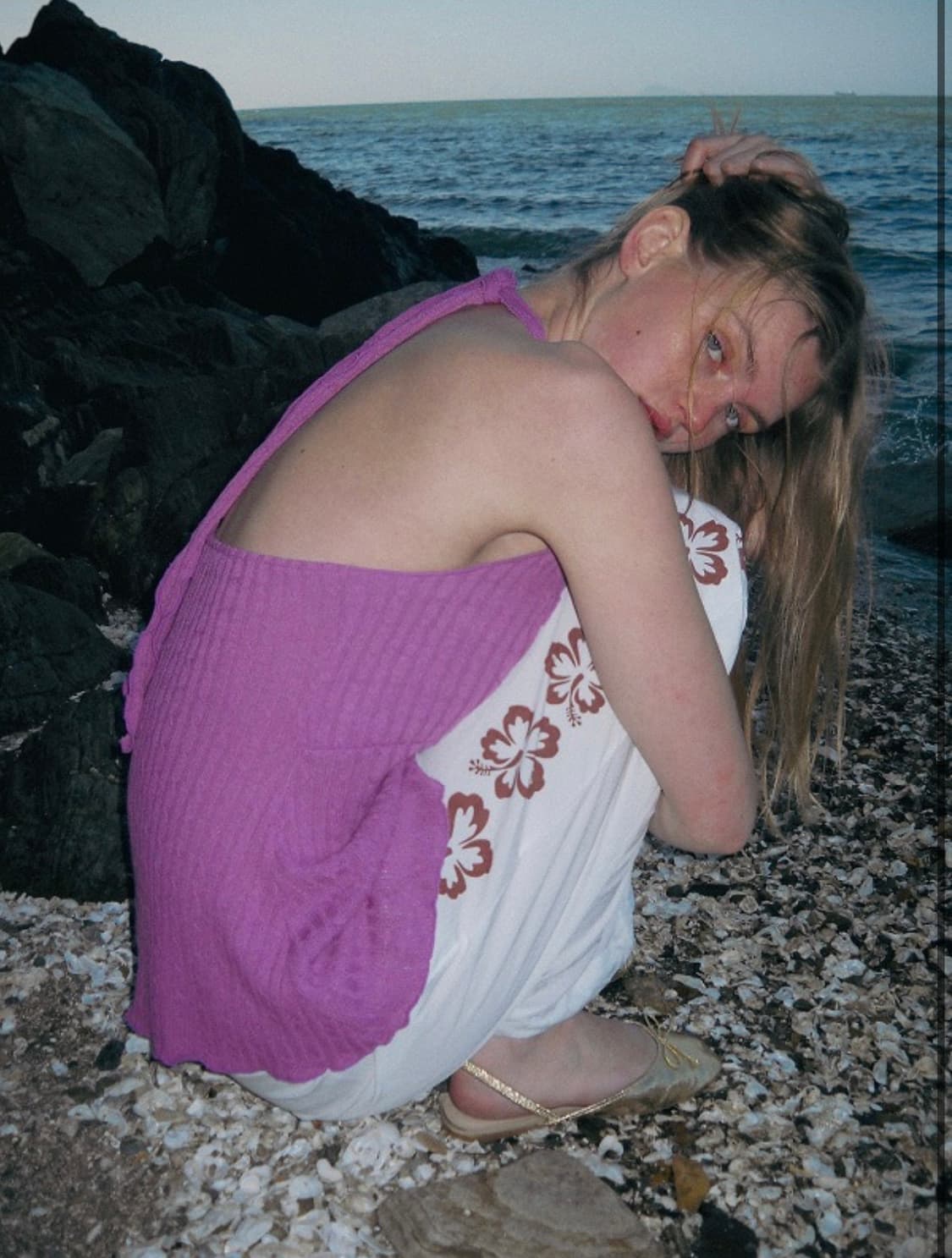 폴리수엠 studded cable halter top 상품이미지1