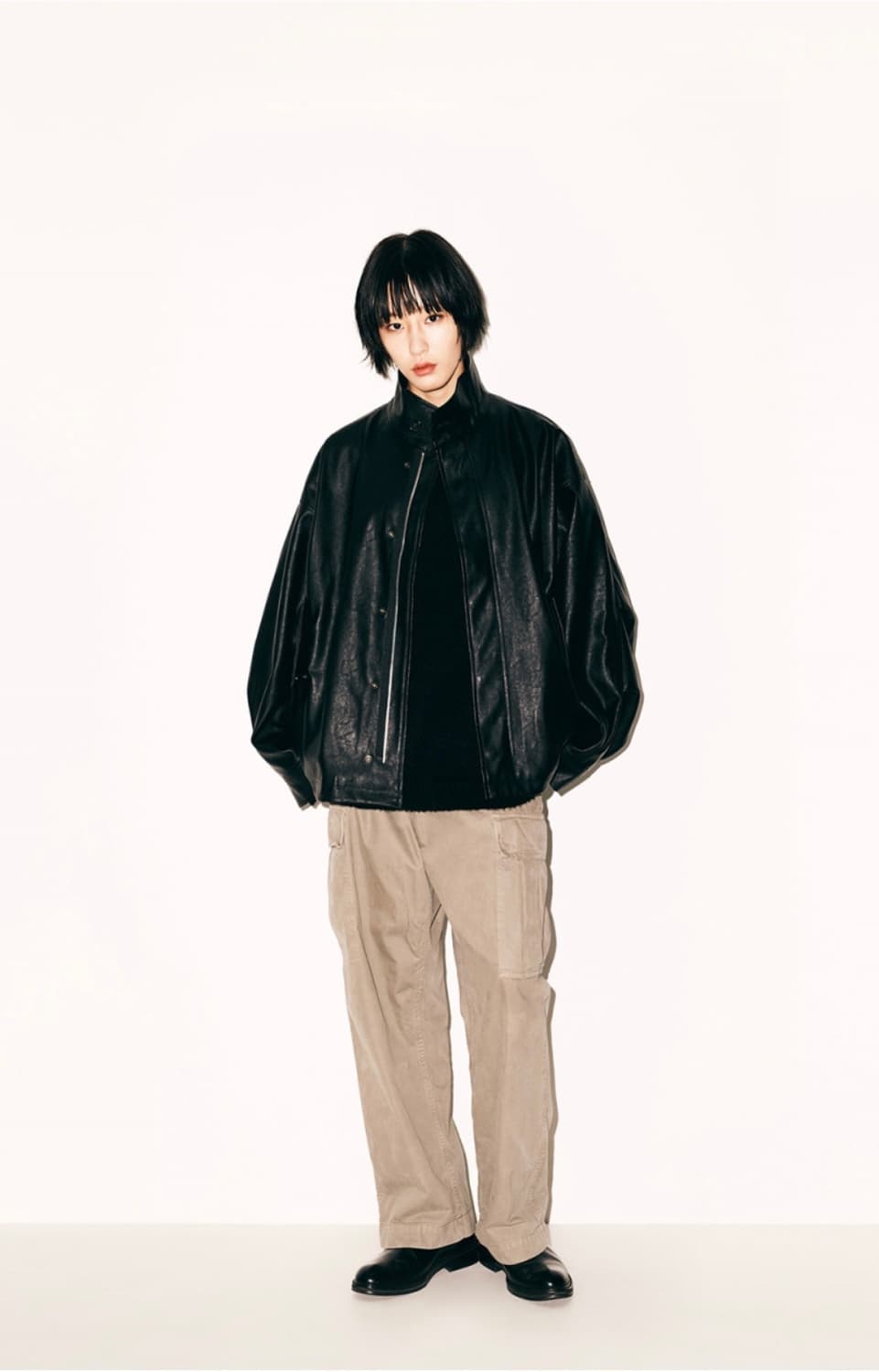 파르티멘토 비건 레더 필드 자켓 블랙 (L) 상품이미지4