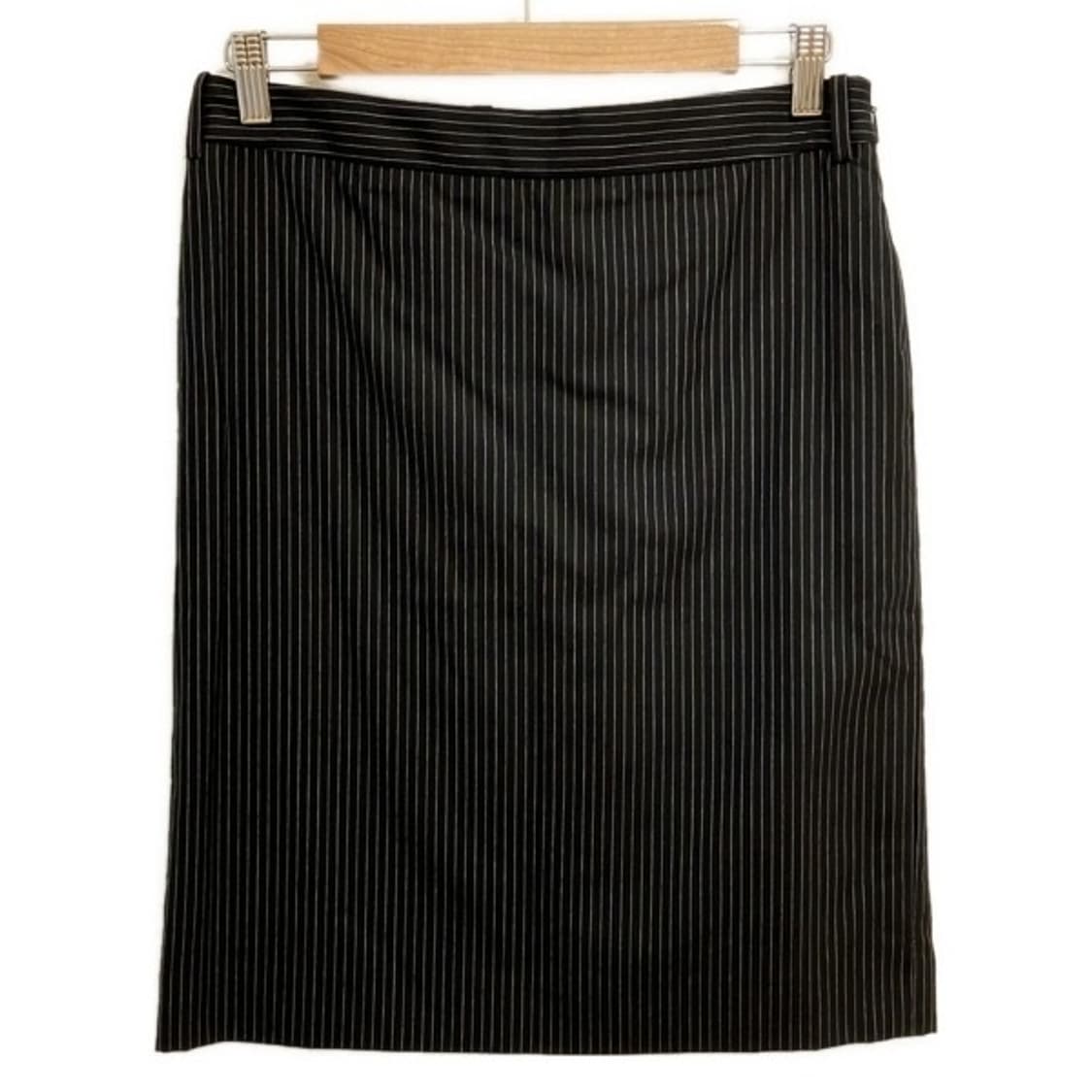 생로랑 핀스트라이프 미디 치마 상품이미지1