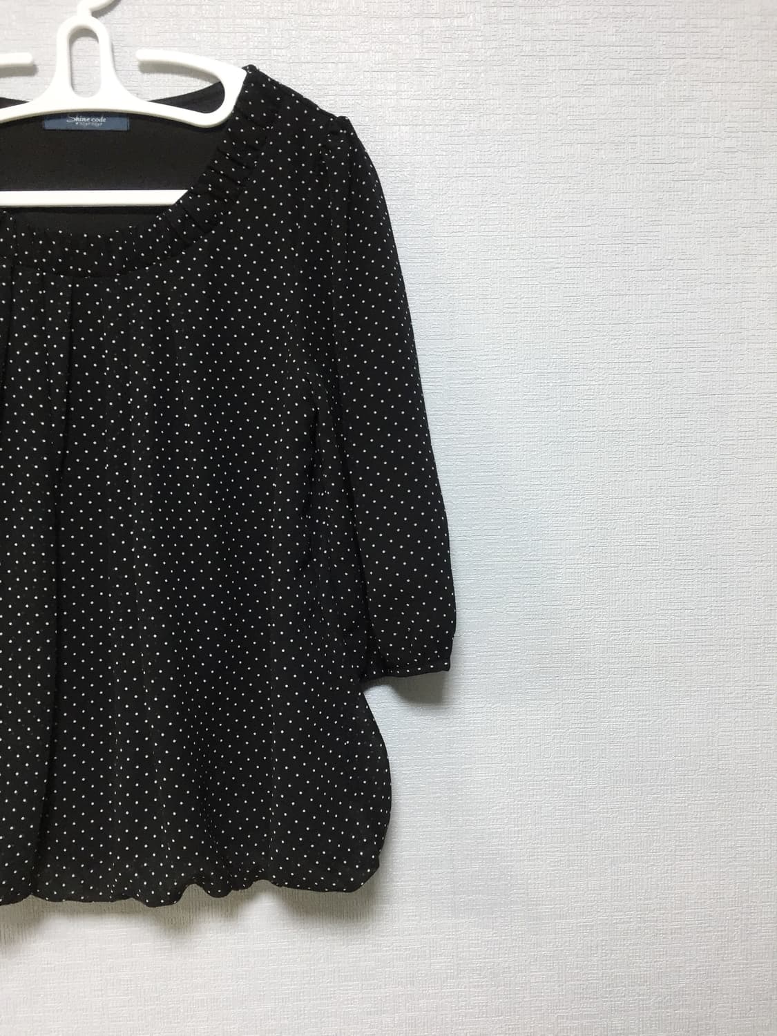 Japanese vintage dot blouse 상품이미지4