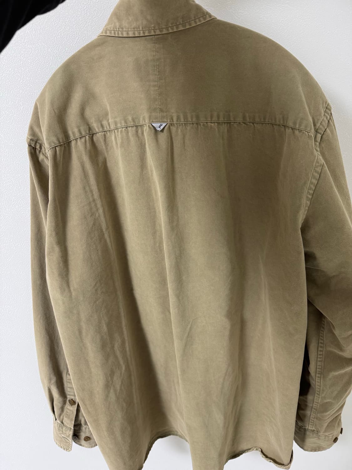 이얼즈어고 포이카셔츠 코튼드릴 머드카키 s사이즈 1 상품이미지3