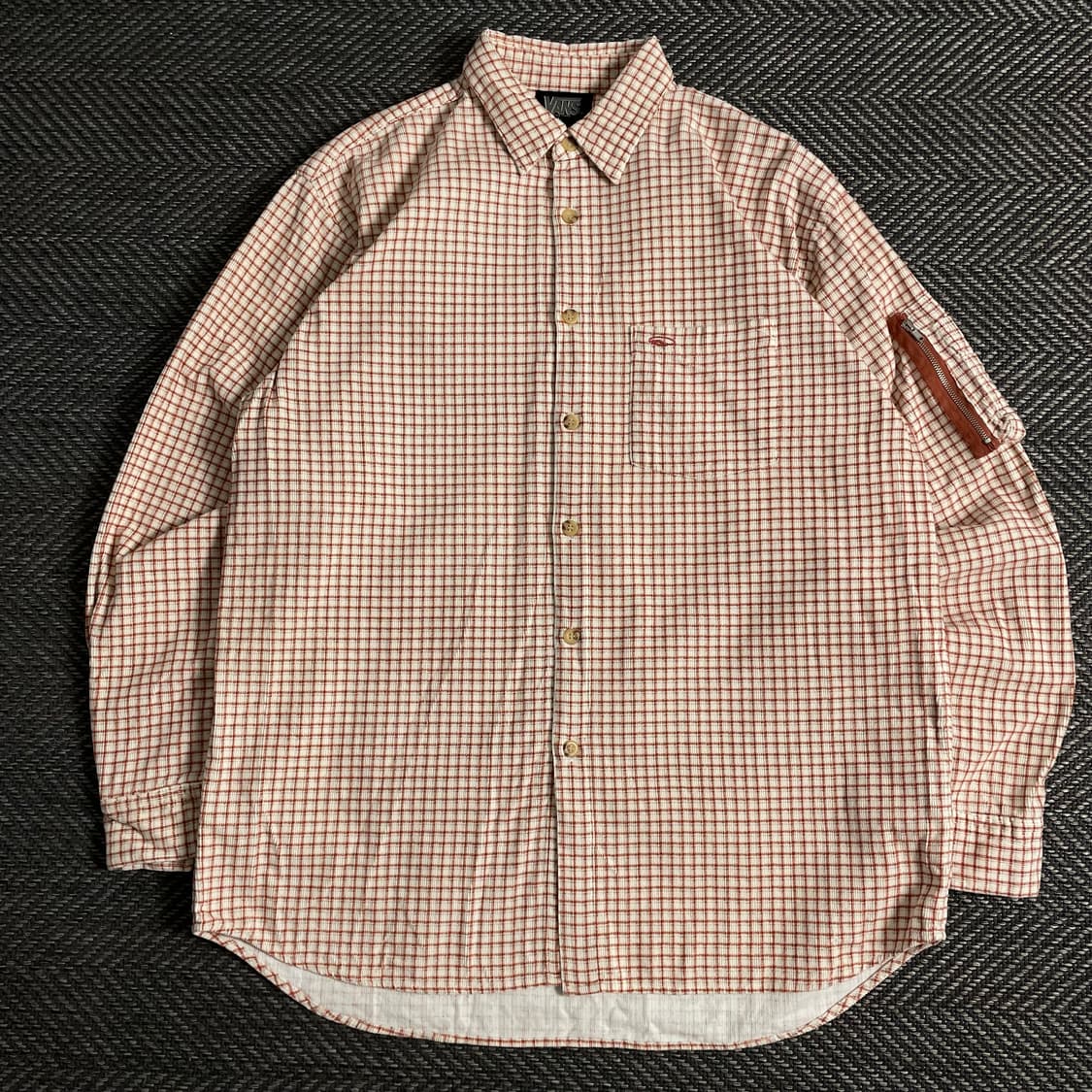 반스 올드스쿨 오버핏 체크 패턴 울 셔츠y 3792 상품이미지2