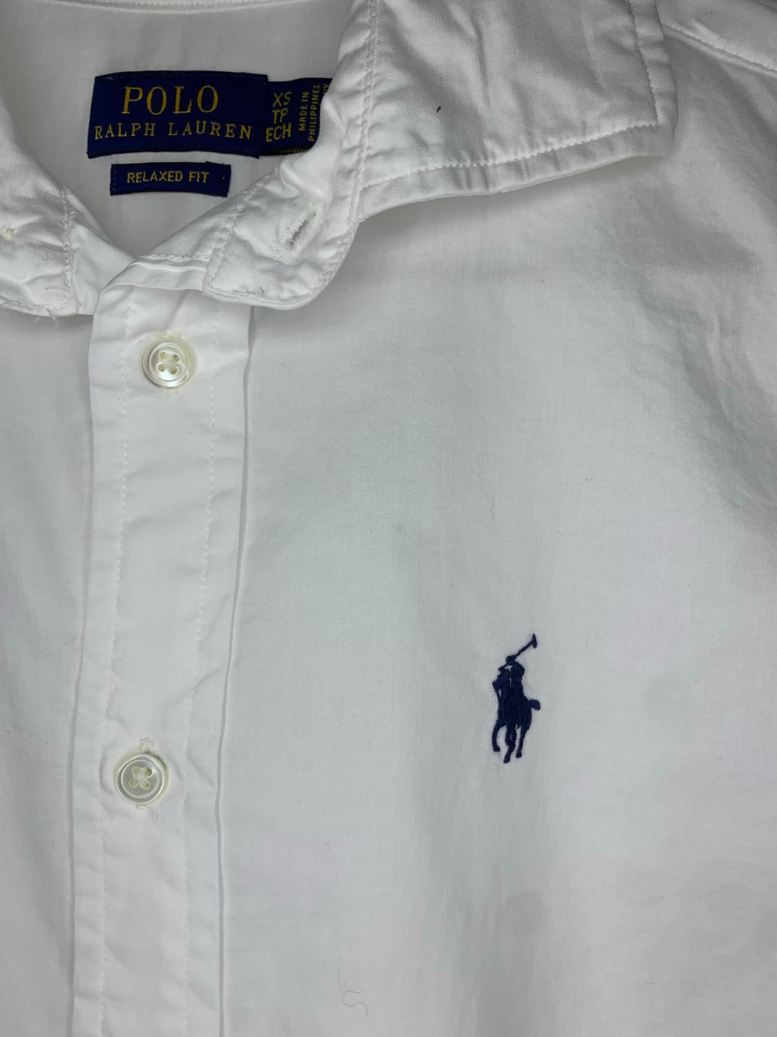 폴로 랄프로렌 릴렉스핏 코튼 셔츠 화이트 상품이미지3