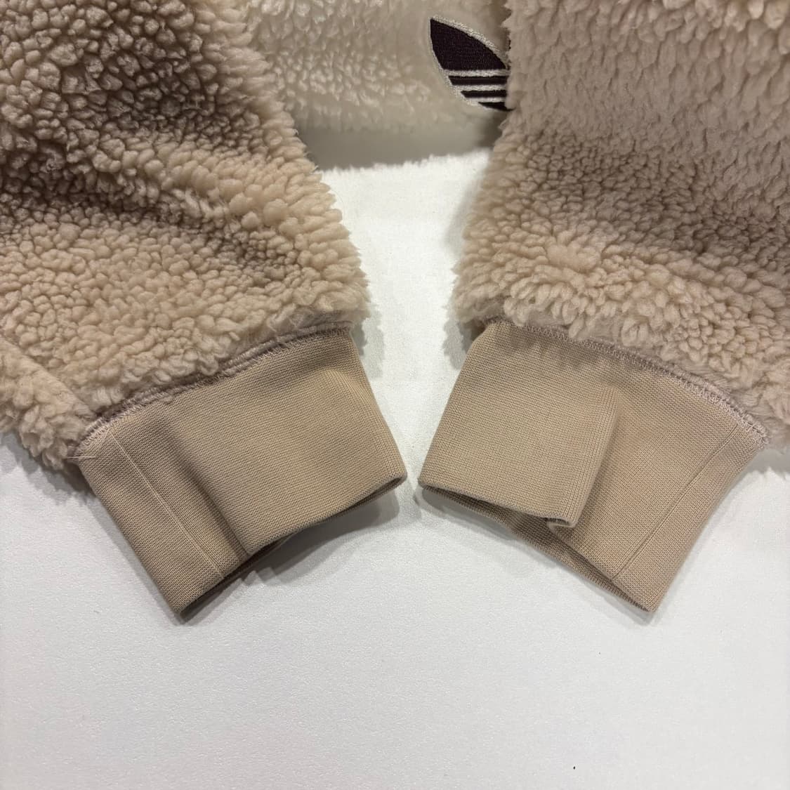 [M] 아디다스 윈터 뽀글이 플리스 하프집업 베이지 B886 상품이미지7