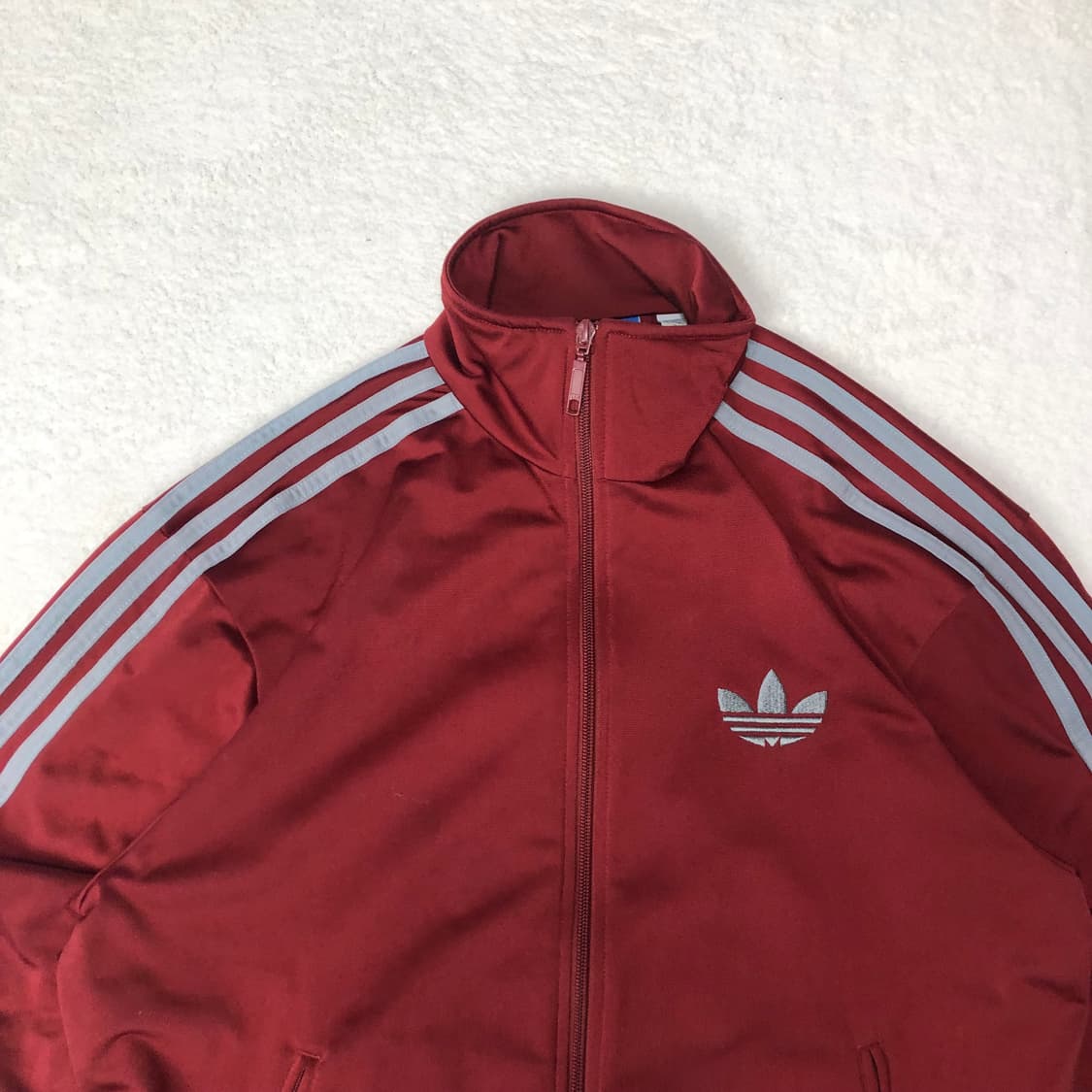 아디다스 파이어버드 버건디 회줄 져지  상품이미지4