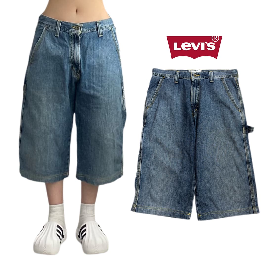 리바이스 실버탭 카펜터 데님 쇼츠 반바지 상품이미지1