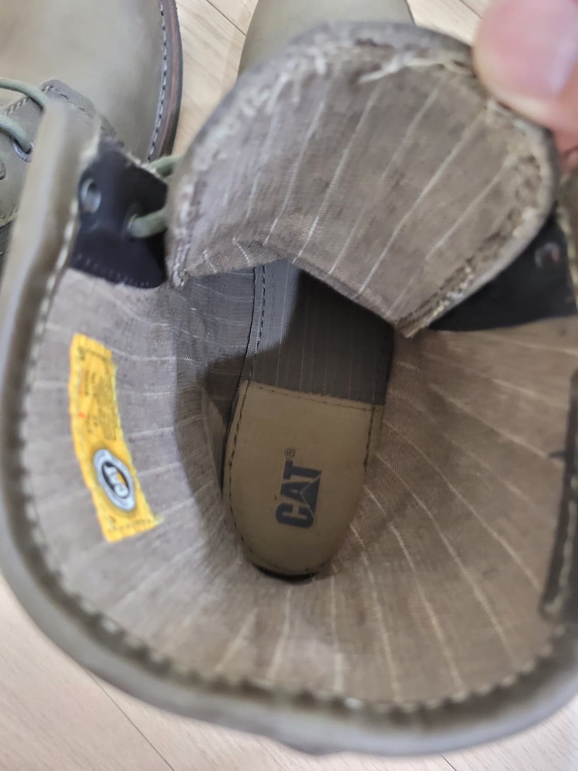 캐터필러 Caterpillar 남자 워커 부츠 280 카키 상품이미지8