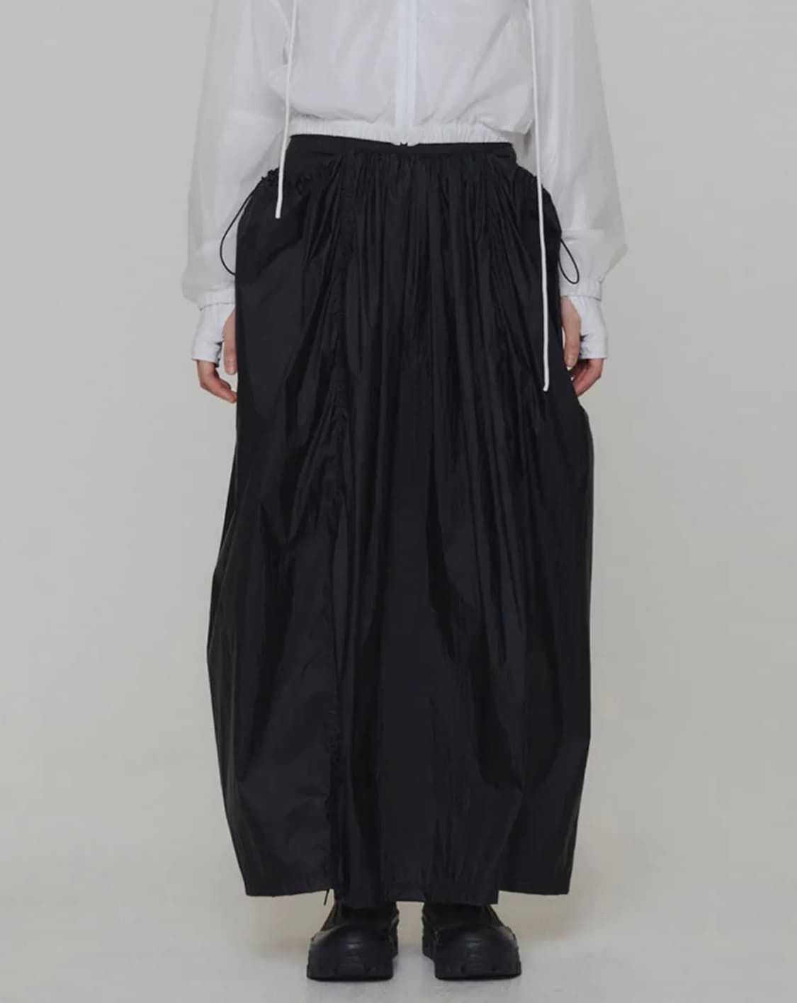 새상품 )) 아모멘토 레이어드 셔링 스커트 상품이미지1