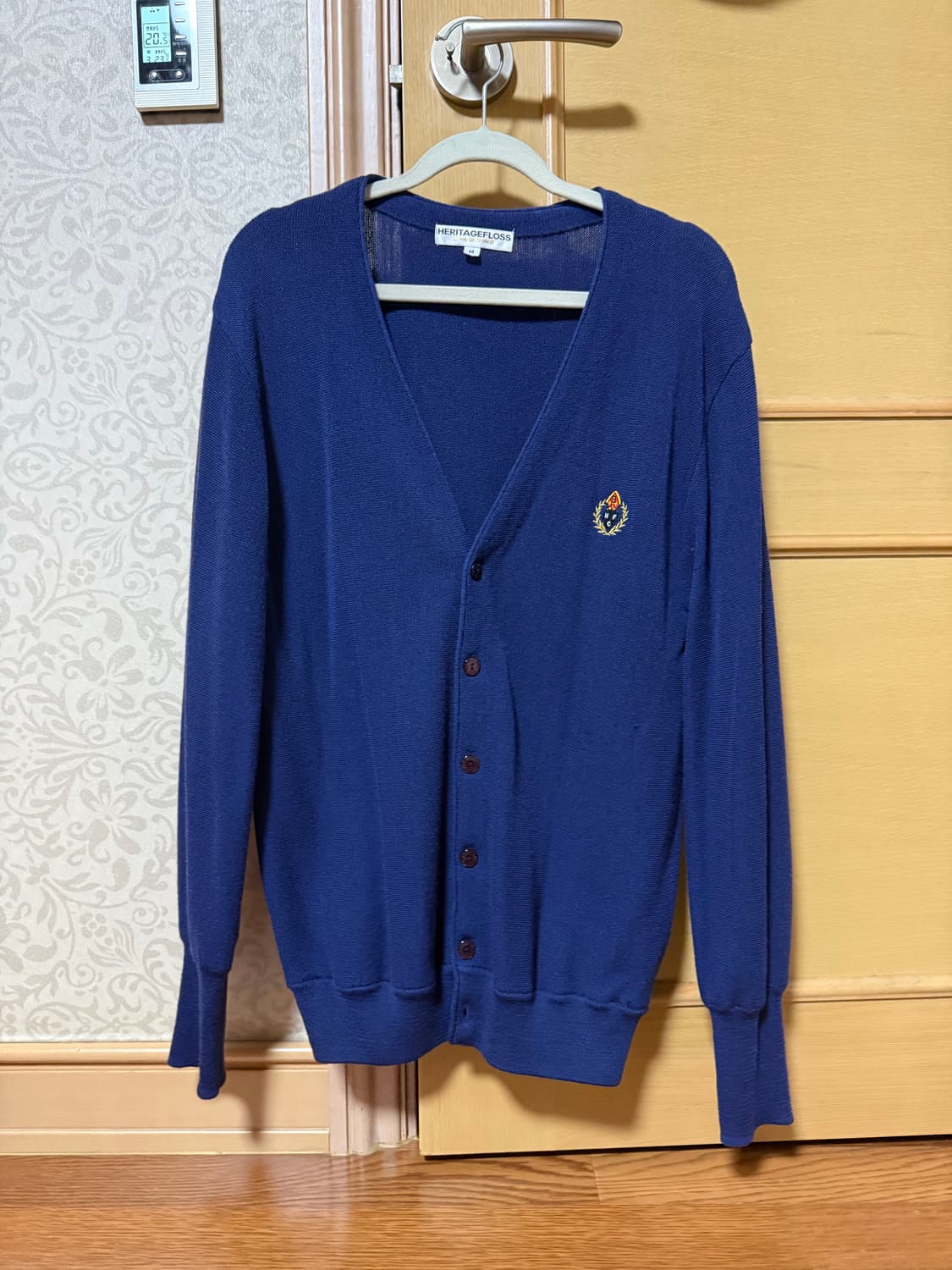 [M] 헤리티지플로스 가디건 M 네이비 상품이미지1