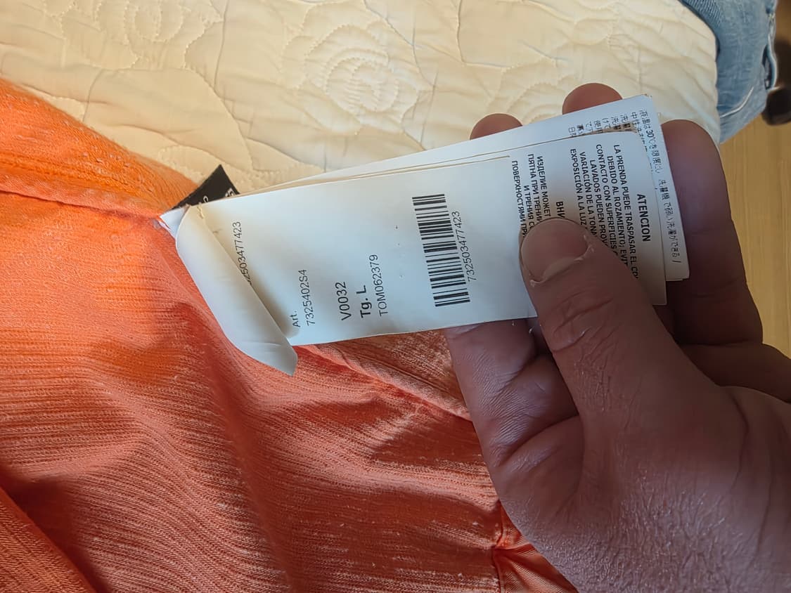 스톤아일랜드X슈프림 코듀로이 자켓 오렌지 L 상품이미지5