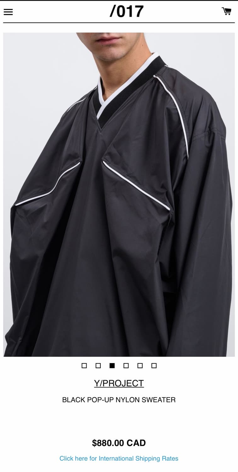 [s] 와이프로젝트 팝업 나일론 스웨터 블랙 상품이미지9