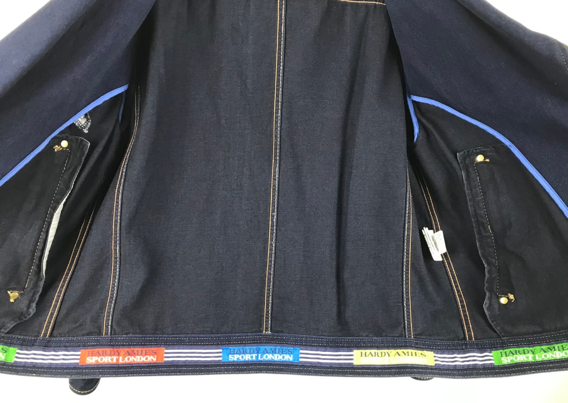 Jeans London 데님 라이더 자켓 올드스쿨 y2k 청남방 빈티지 상품이미지7