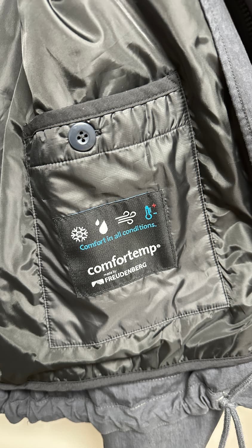 [M,105] his 헤지스 숏야상 차콜 상품이미지2