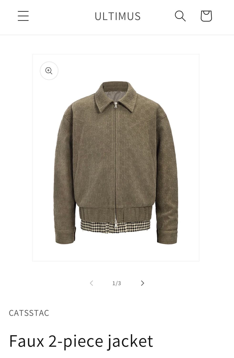 CATSSTAC Faux 2-piece jacket 상품이미지1