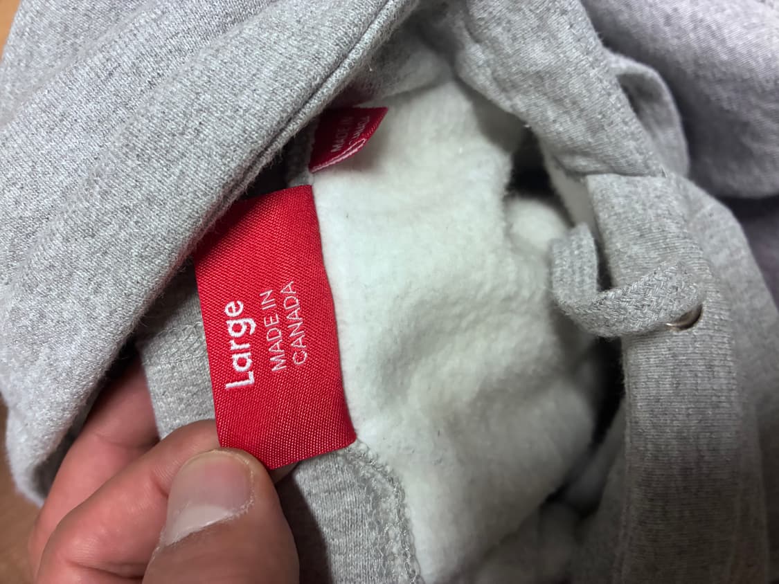 슈프림 16FW 회빨 후드티 L 상품이미지4