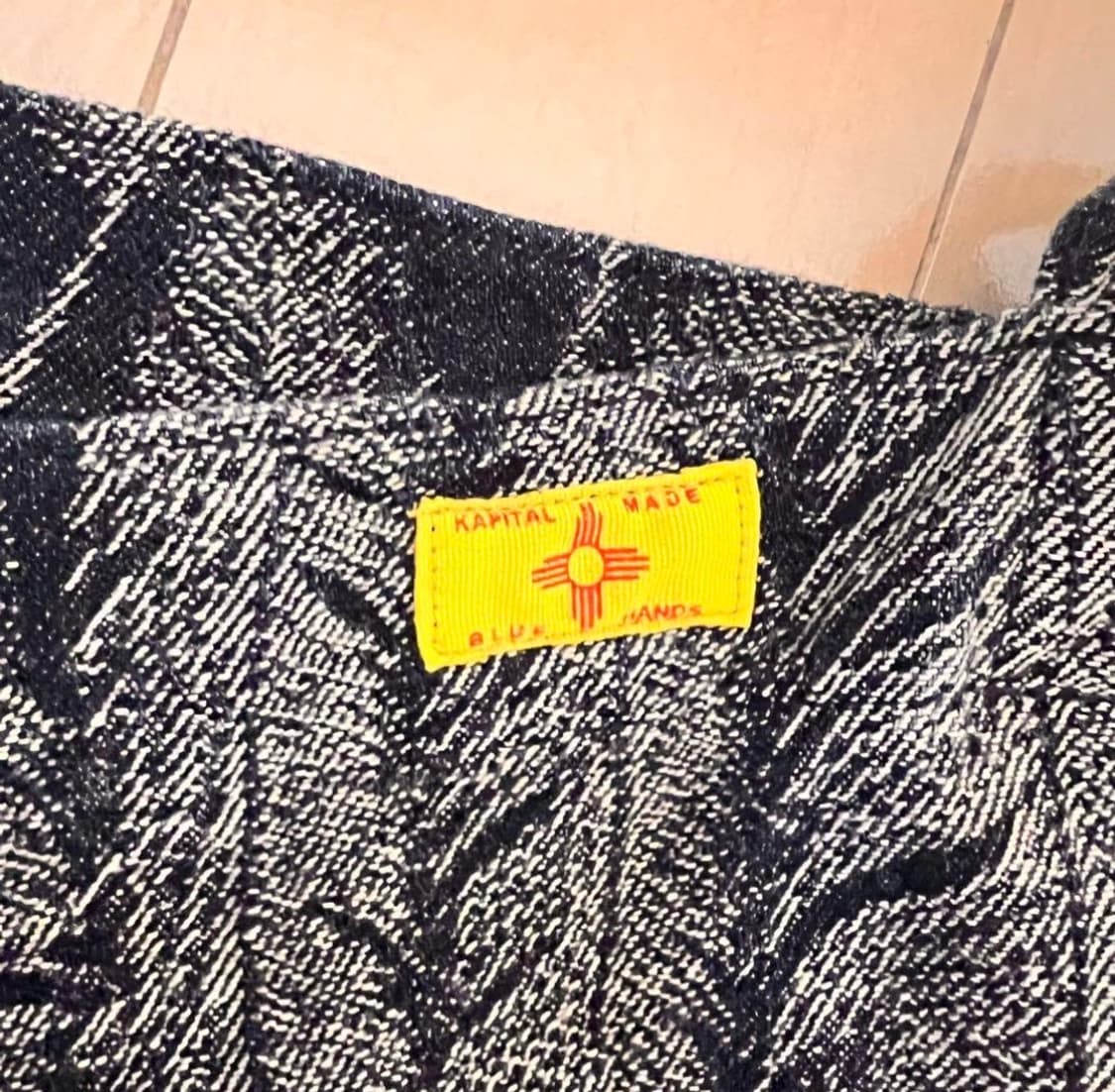 Kapital 캐피탈  12oz 페더 깃털 데님 숄더백  상품이미지2
