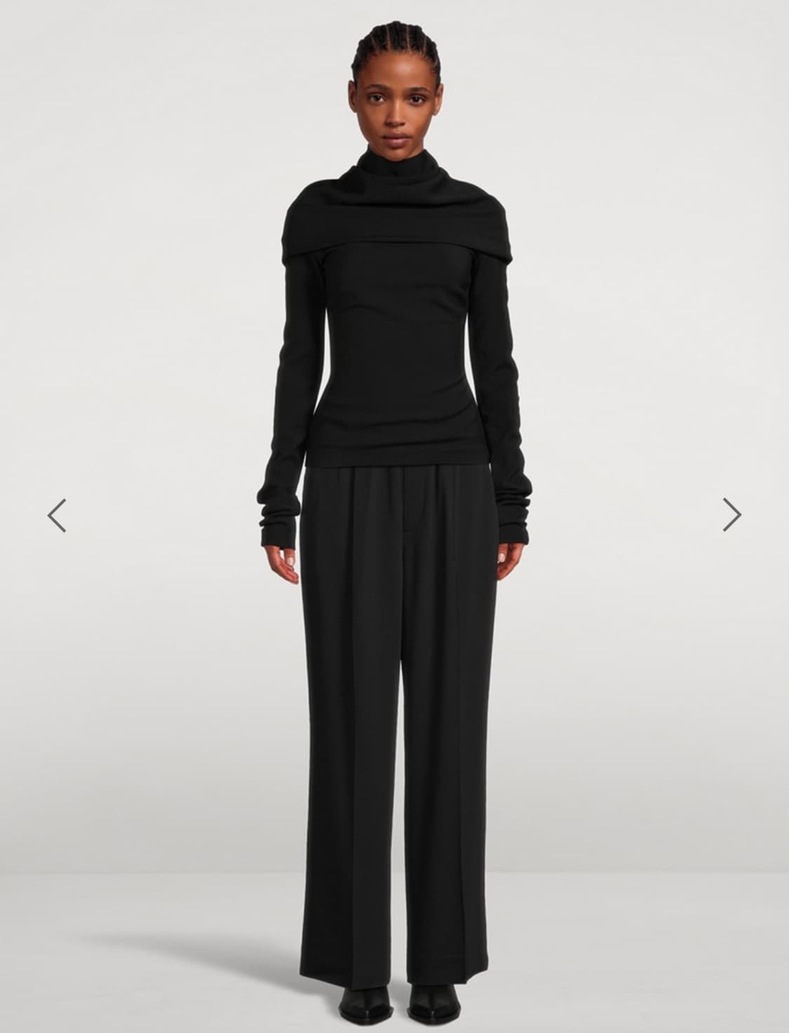 [38]아크네스튜디오 Draped 블라우스/블랙 상품이미지4