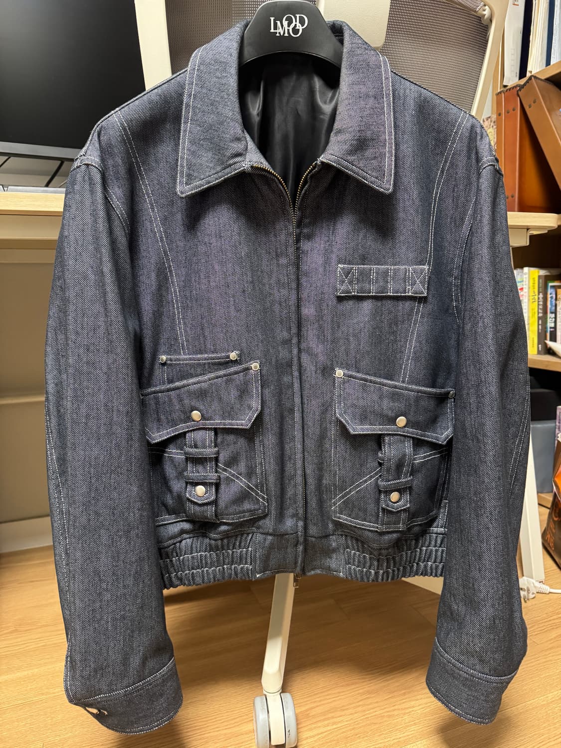 엘무드 카펜터 블루종 자켓 블루진 상품이미지2