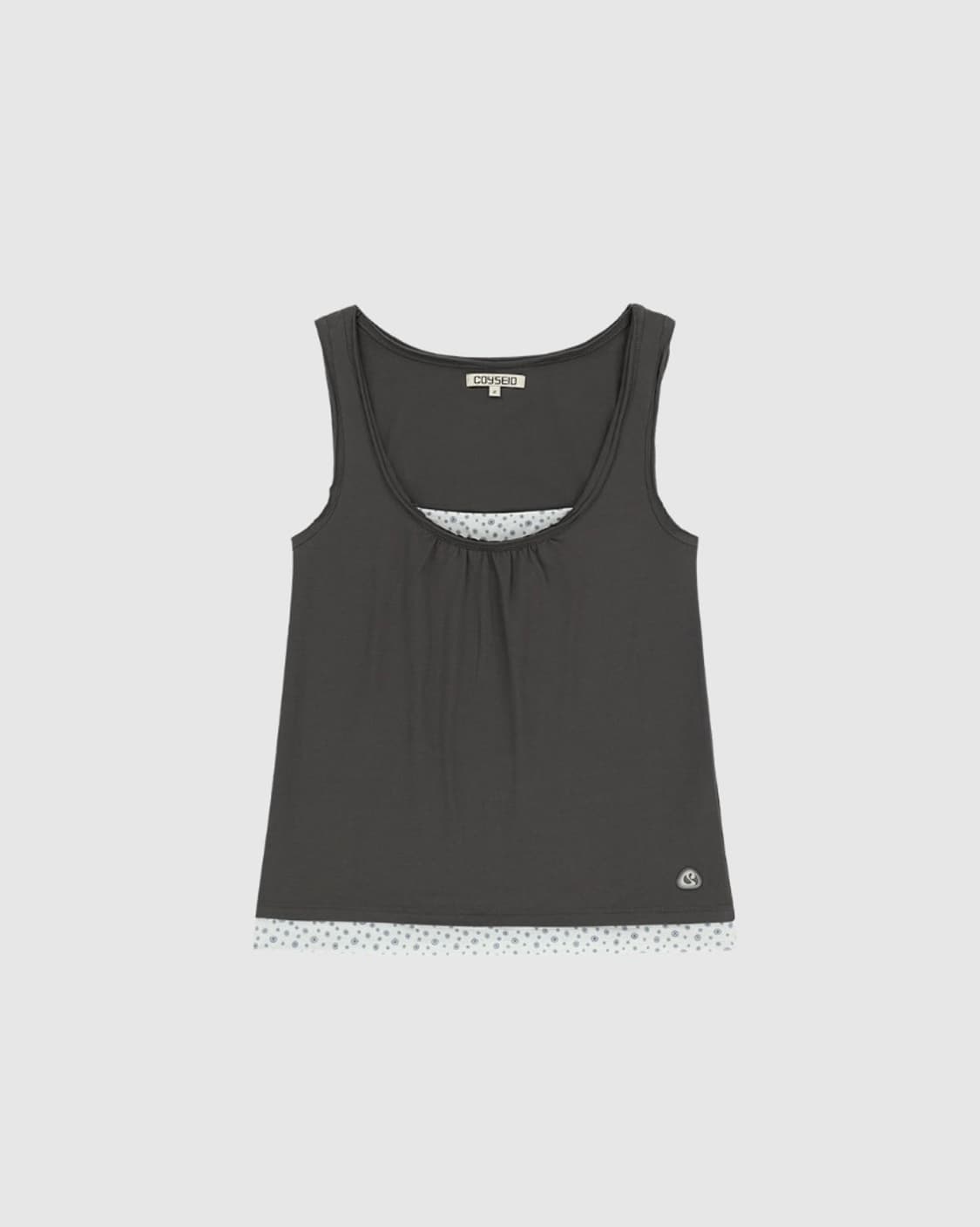 코이세이오 두두 레이어드 슬리브리스 차콜 상품이미지1