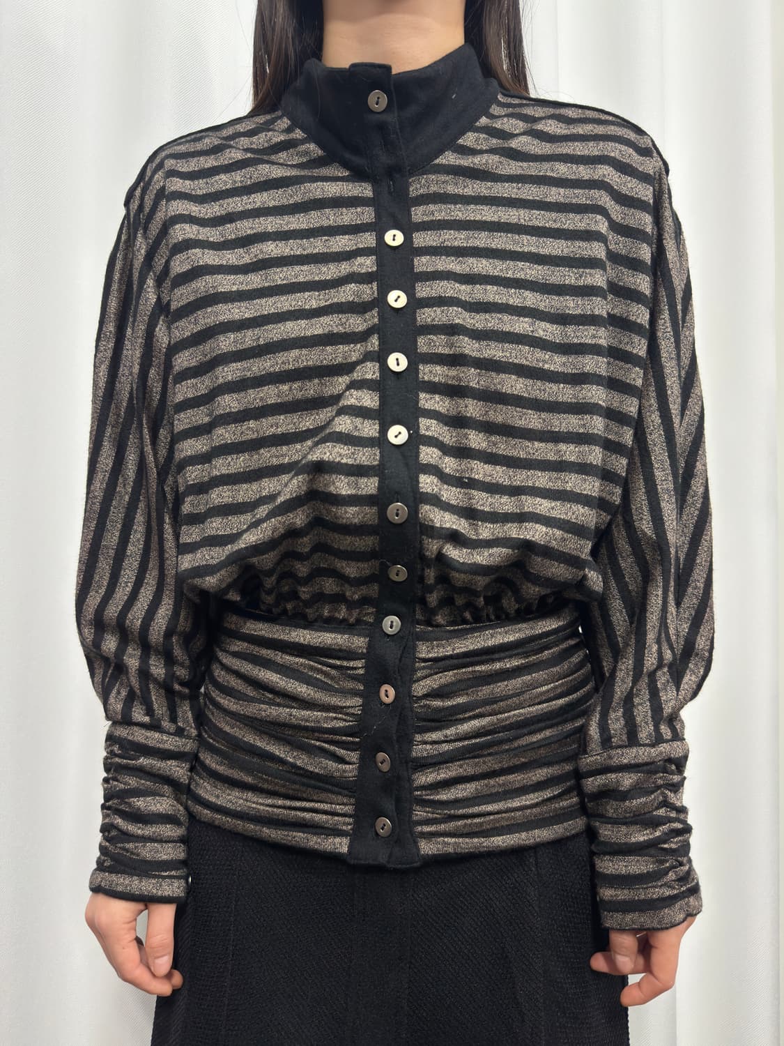 button stripe cardigan  상품이미지3