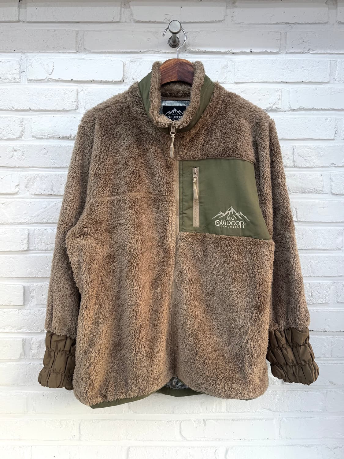 Outdoor 베이지 플리스 자켓 상품이미지3