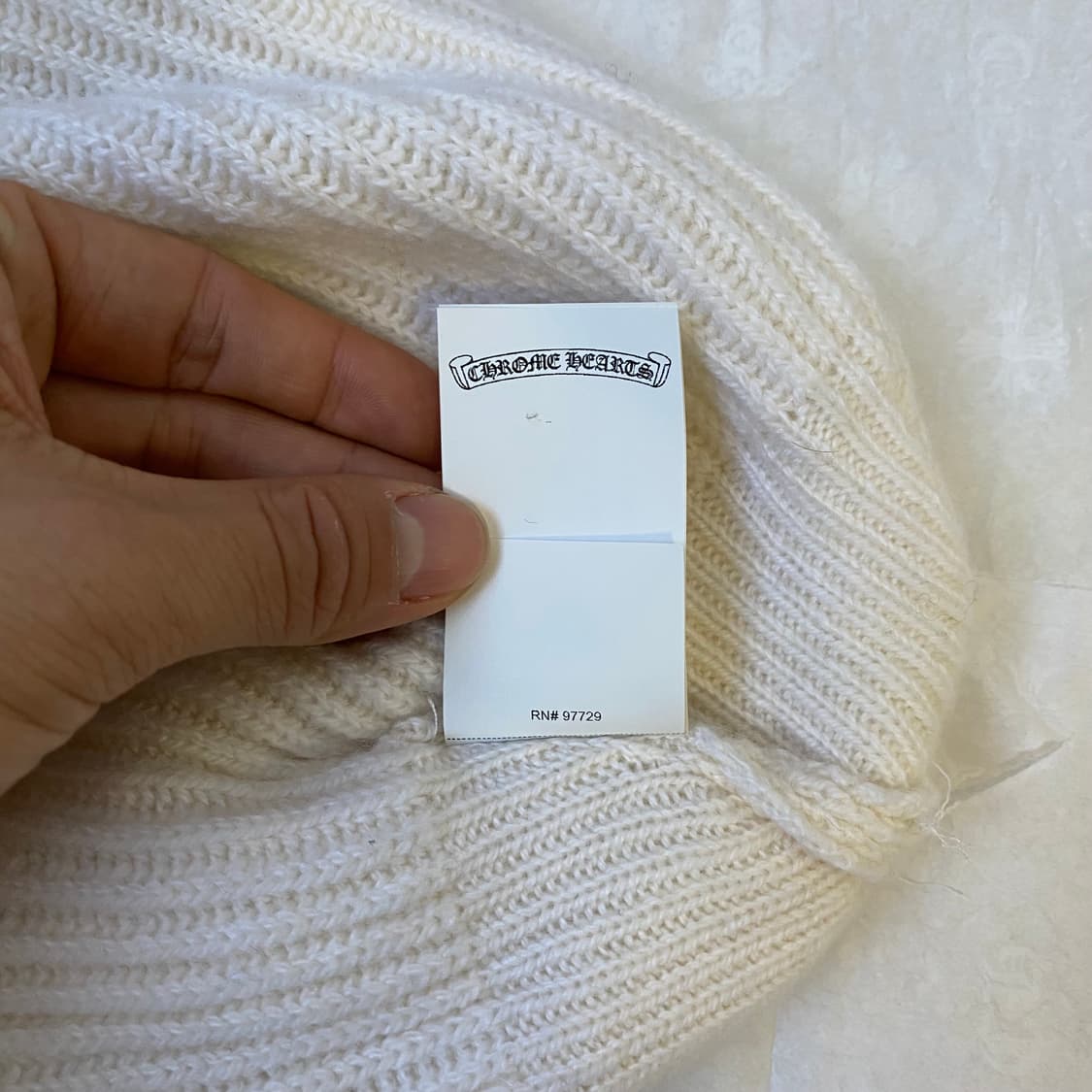 [Free] 크롬하츠 빅 대디 캐시미어 비니 화이트 상품이미지8