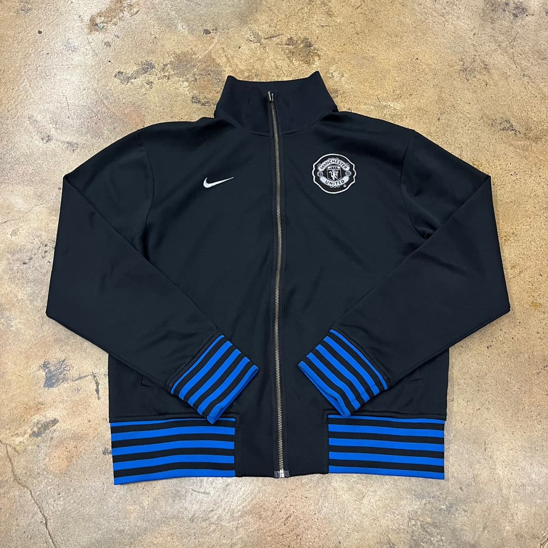 [정품/M] 나이키 맨유 트랙탑 블랙 블루 져지 b15 상품이미지2