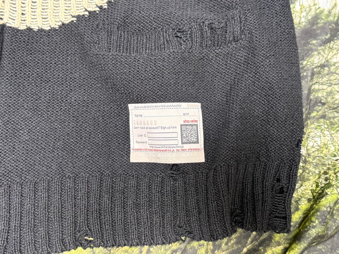 [46] 미하라 야스히로 음양 집업 니트 가디건 상품이미지6