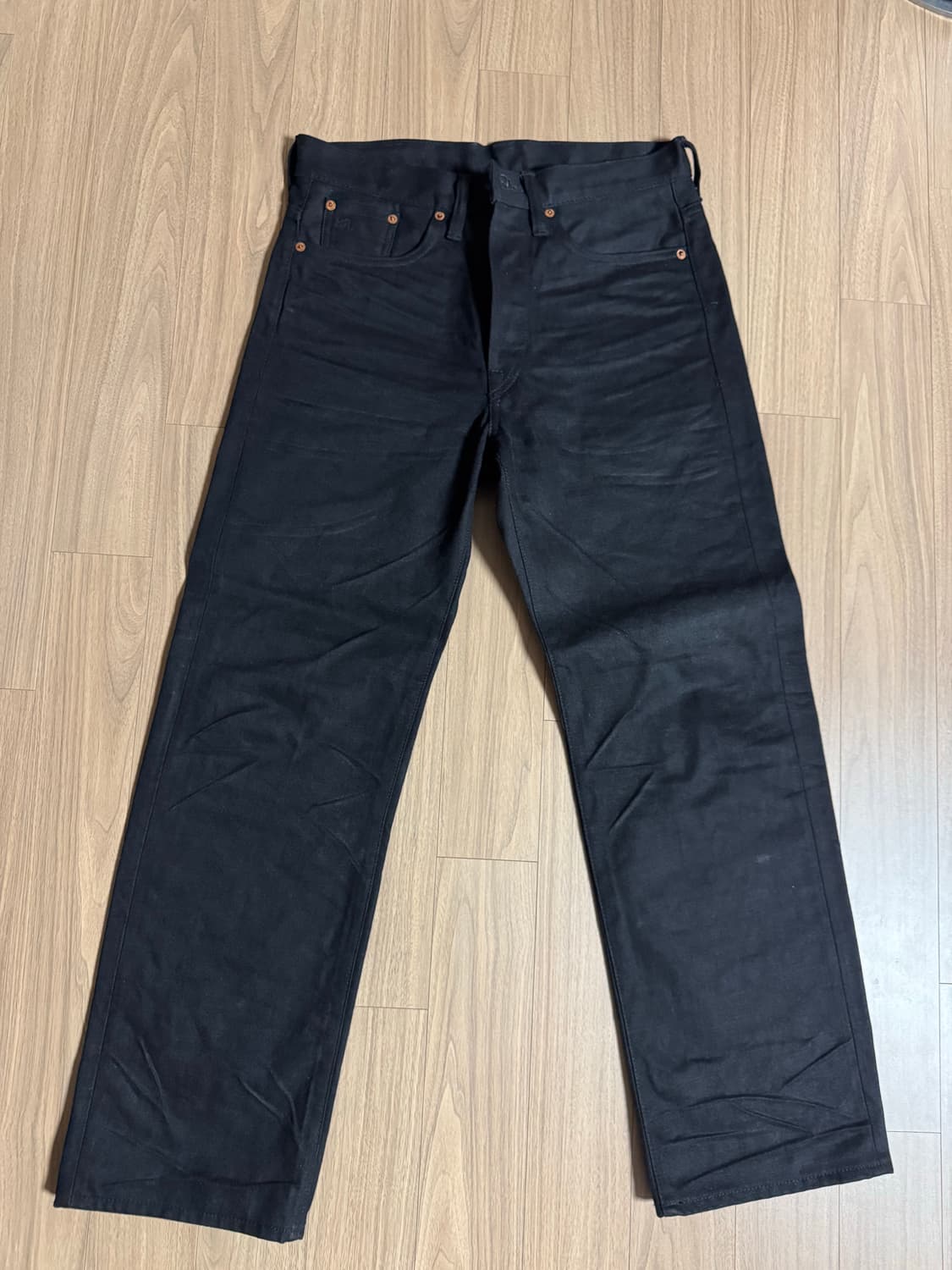 더블알엘(RRL) 빈티지 5포켓 블랙 셀비지 데님 진 30/30 상품이미지1