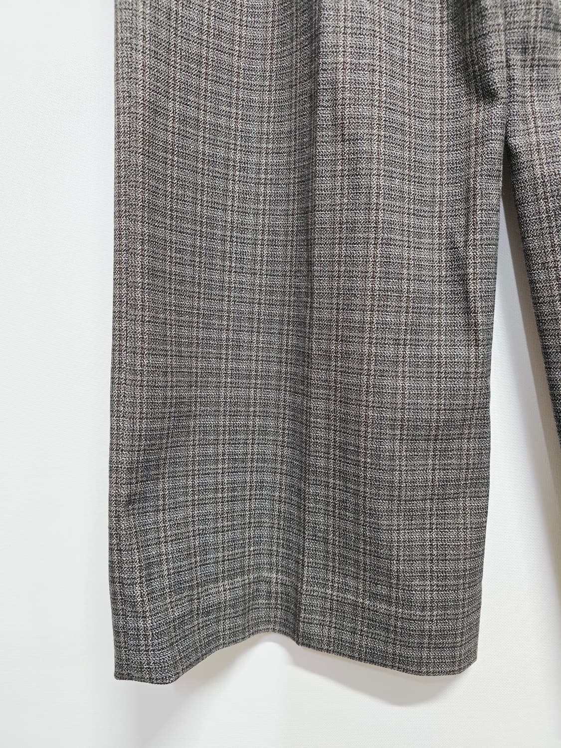 Line에디션 체크 패턴 와이드 팬츠 상품이미지6