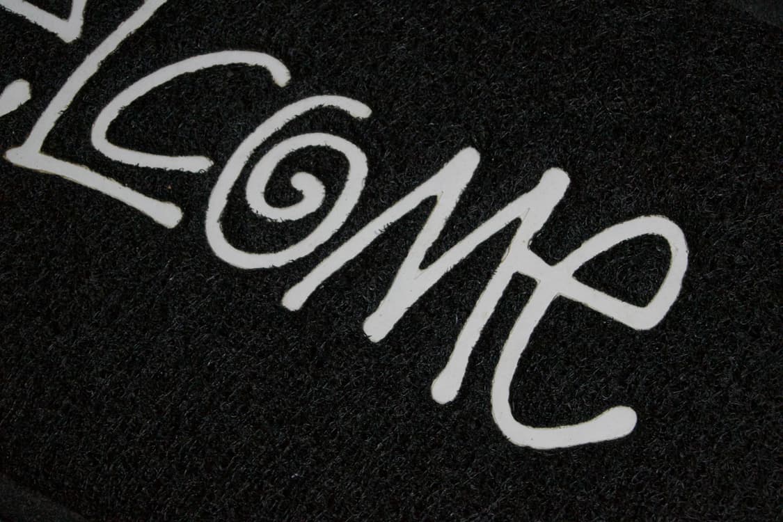 (중고) 스투시 웰컴 매트 블랙 상품이미지3