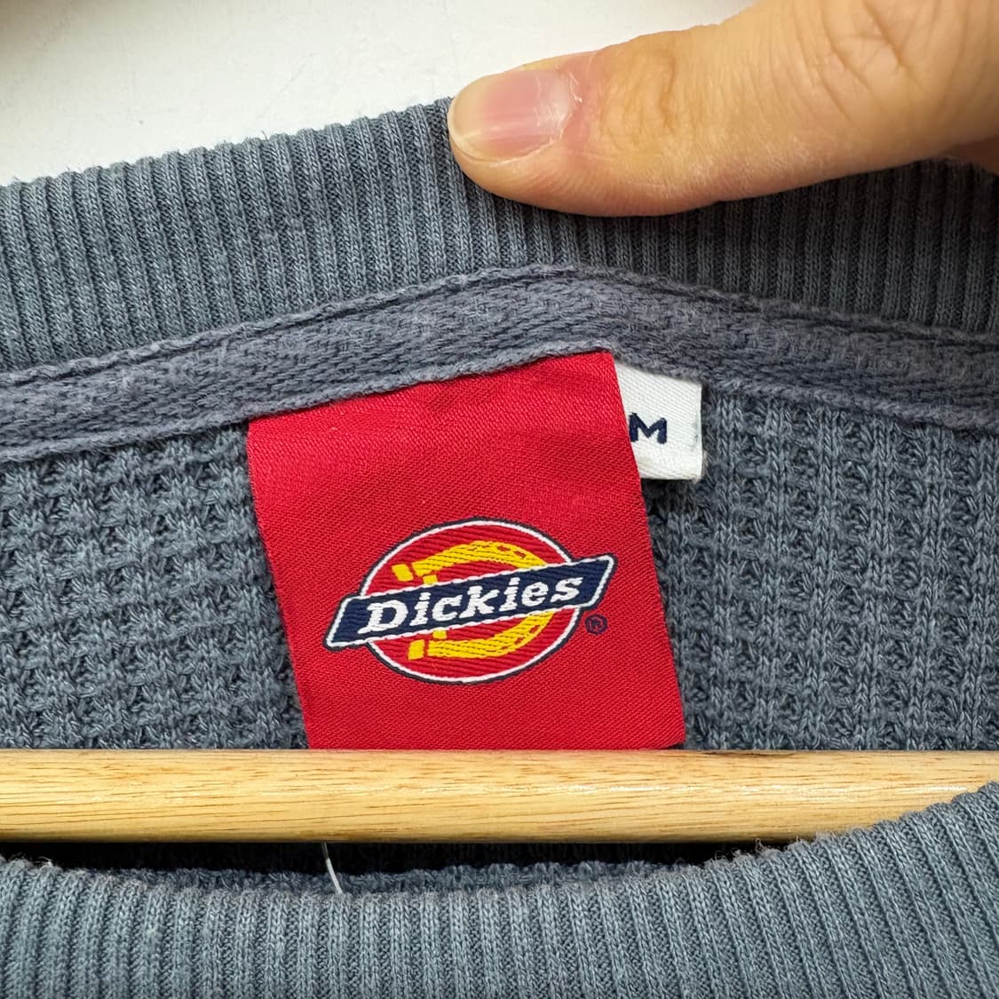 디키즈 와플 긴팔 티셔츠 네이비 남성M 상품이미지3