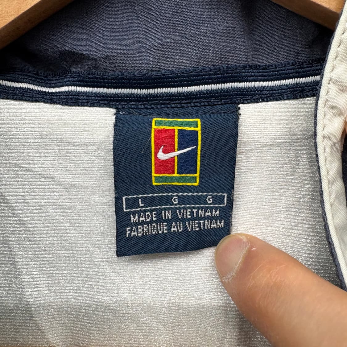 나이키 네이비/아이보리 빈티지 바람막이 자켓 상품이미지4