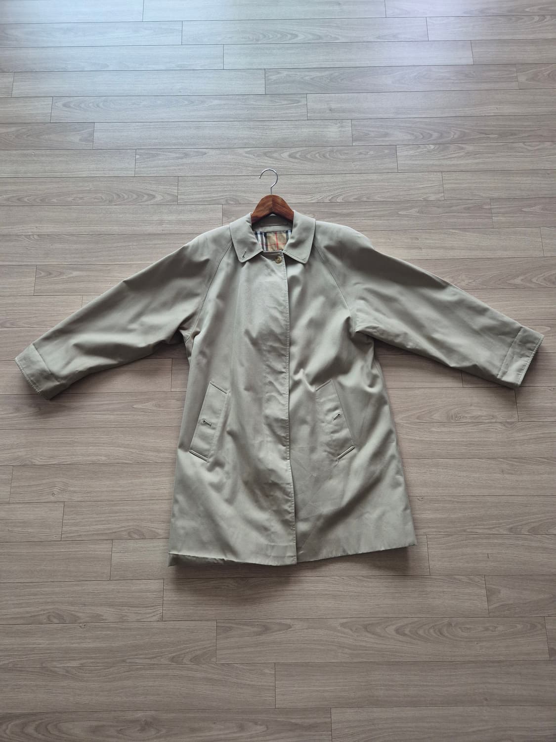 버버리 클래식 개버딘원단 트렌치 카코트 England made 상품이미지7