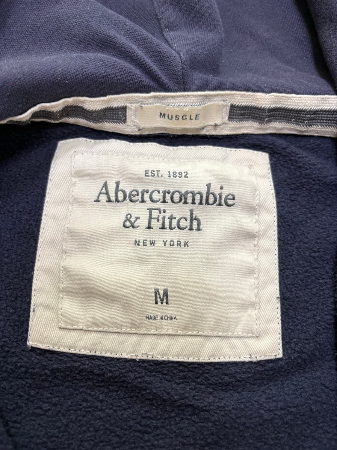 아베크롬비 후드집업 네이비 m 상품이미지2