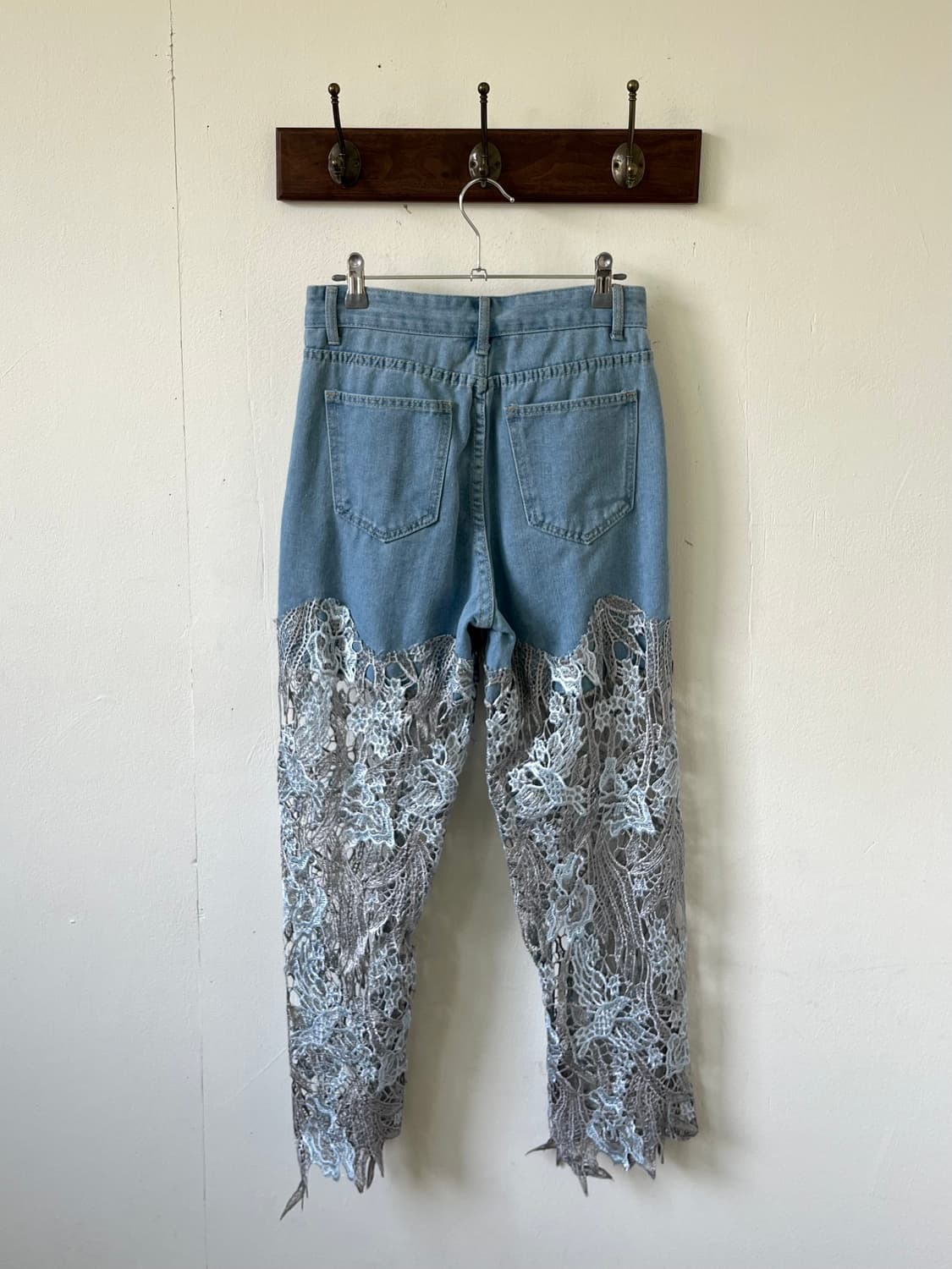 Japan vtg 페이크 버튼 데님 팬츠  상품이미지3