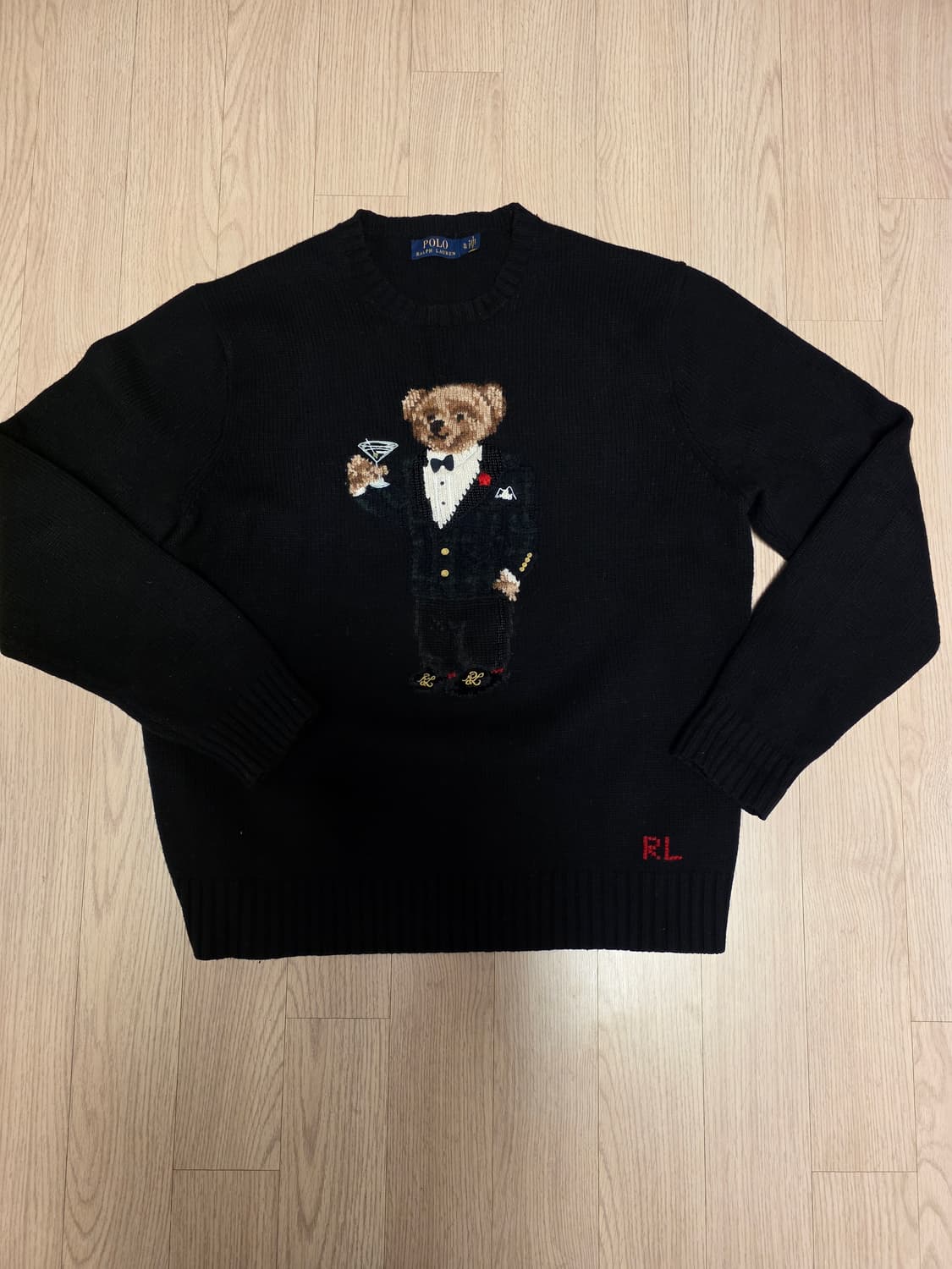 폴로 랄프로렌 마티니 베어 니트 XL 블랙 POLO 상품이미지1