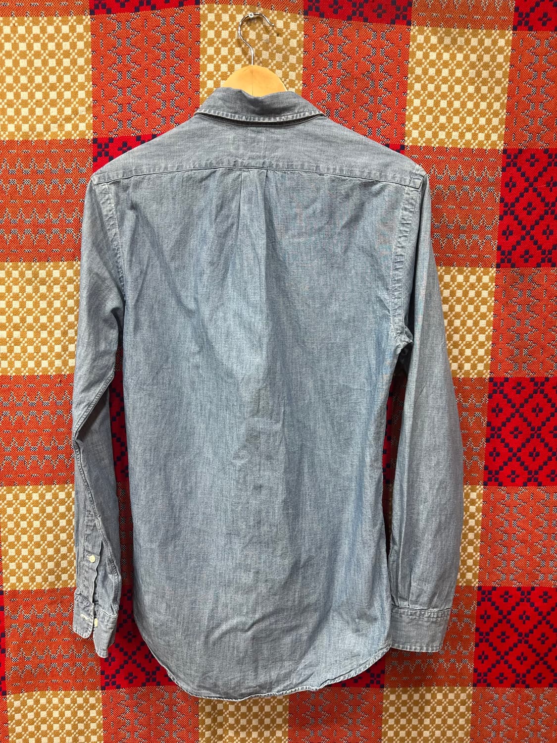 폴로 샴브레이셔츠. 슬림핏 s 상품이미지2