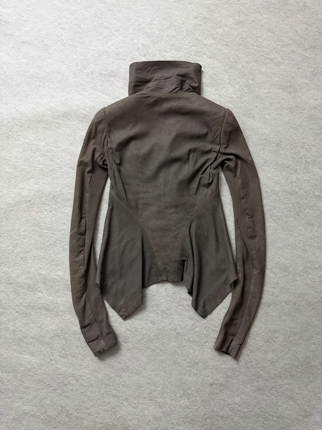 릭오웬스 하이넥 램스킨 자켓 상품이미지2