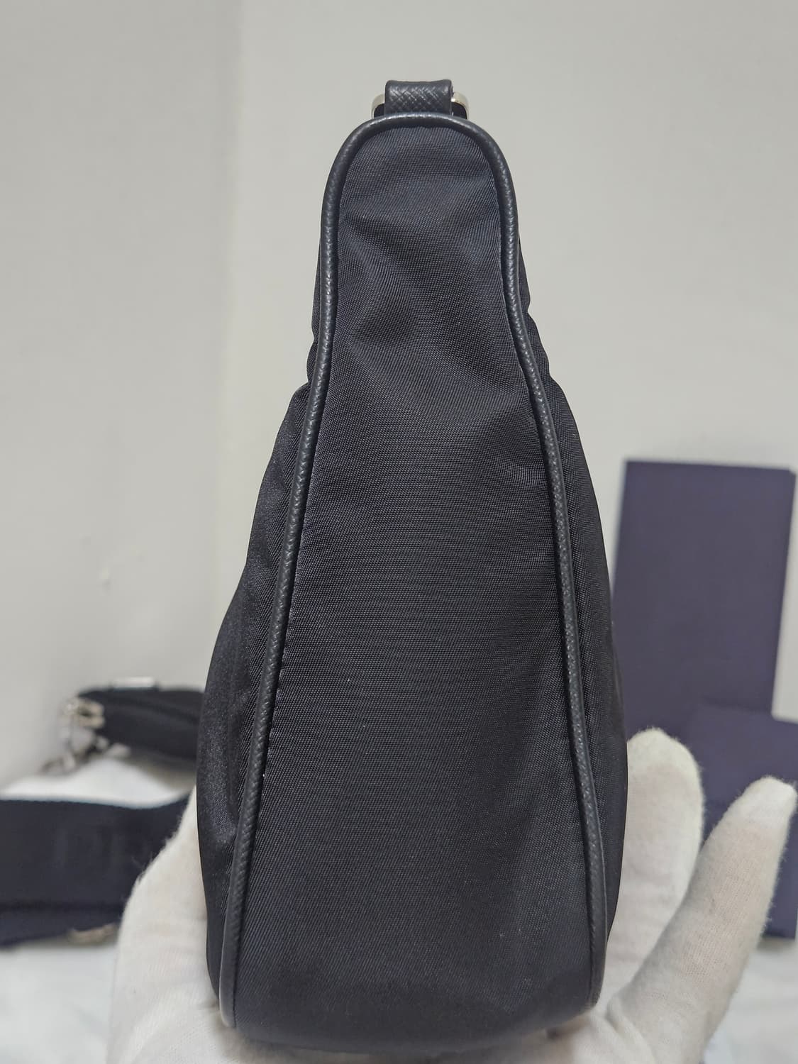 [새상품급]프라다 리나일론 테수토 은장 체인 호보백 상품이미지7