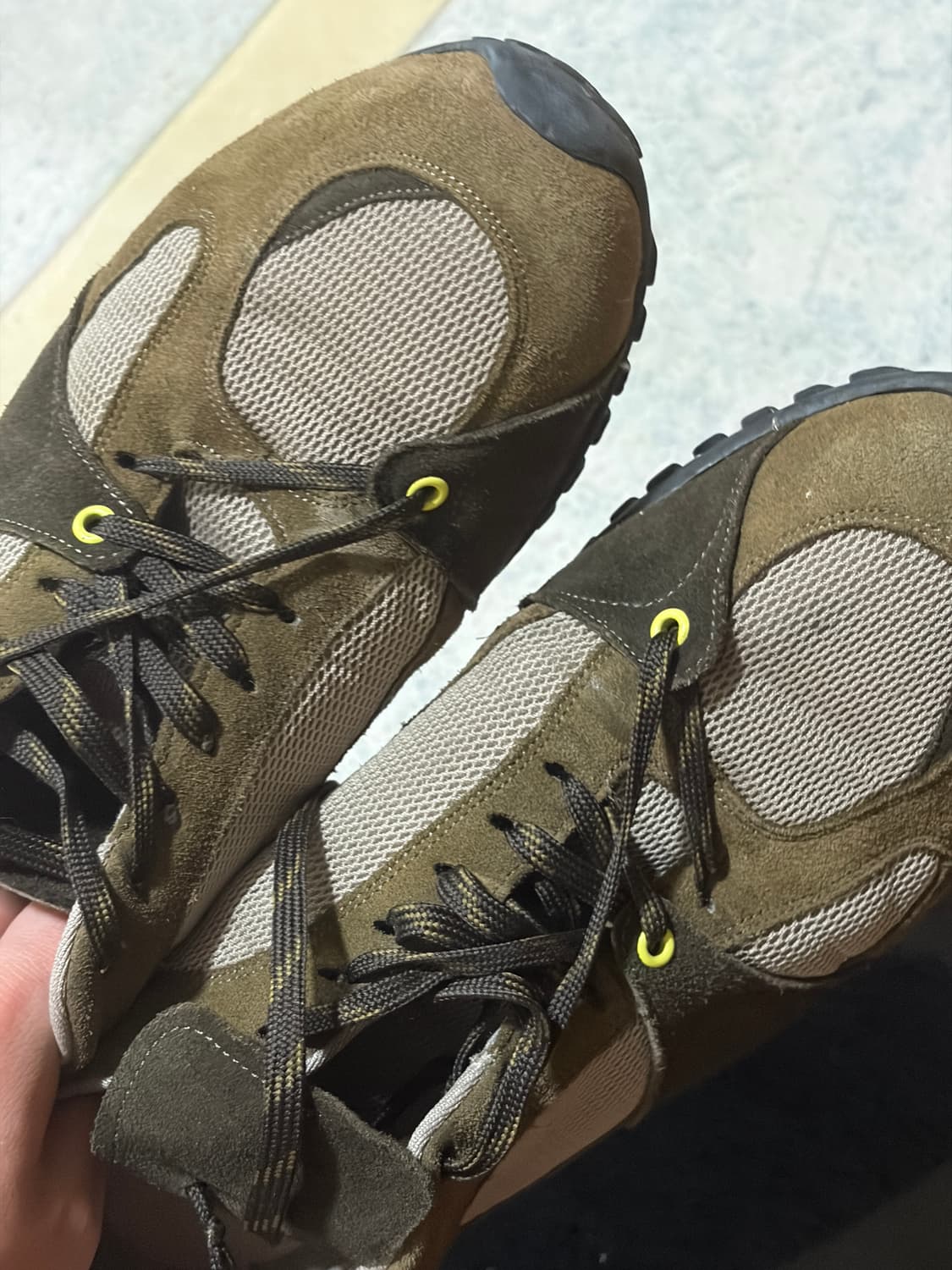 네거티브쓰리Asymmetry Sneakers_Khaki Brown 280 상품이미지5