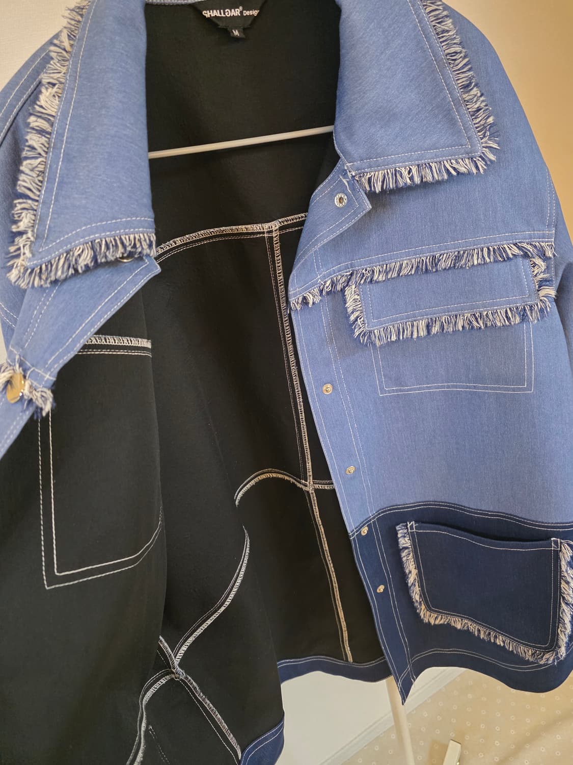 SHALLOAR 디자인 빈티지  데님 청자켓 상품이미지6