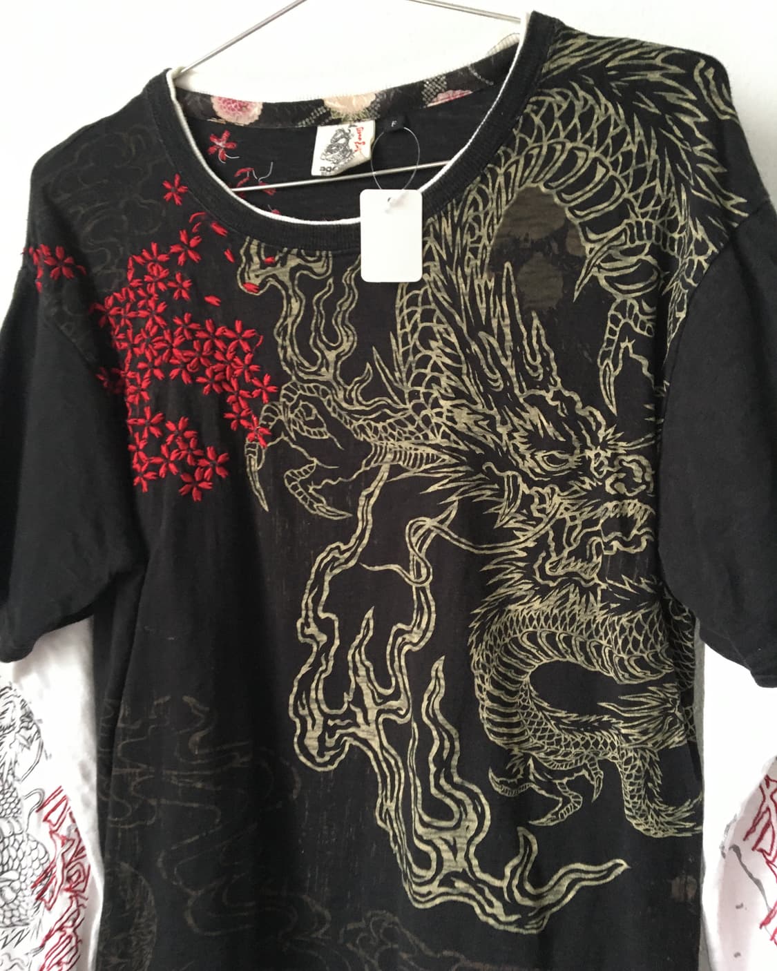 Oriental printing layered sleeve 상품이미지5
