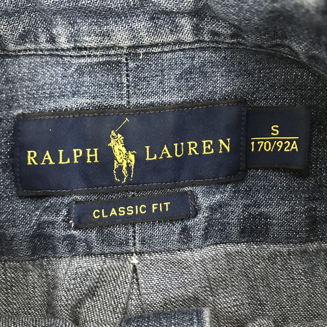 폴로 랄프로렌 진청인디고 데님셔츠 클래식핏 [S] 상품이미지5