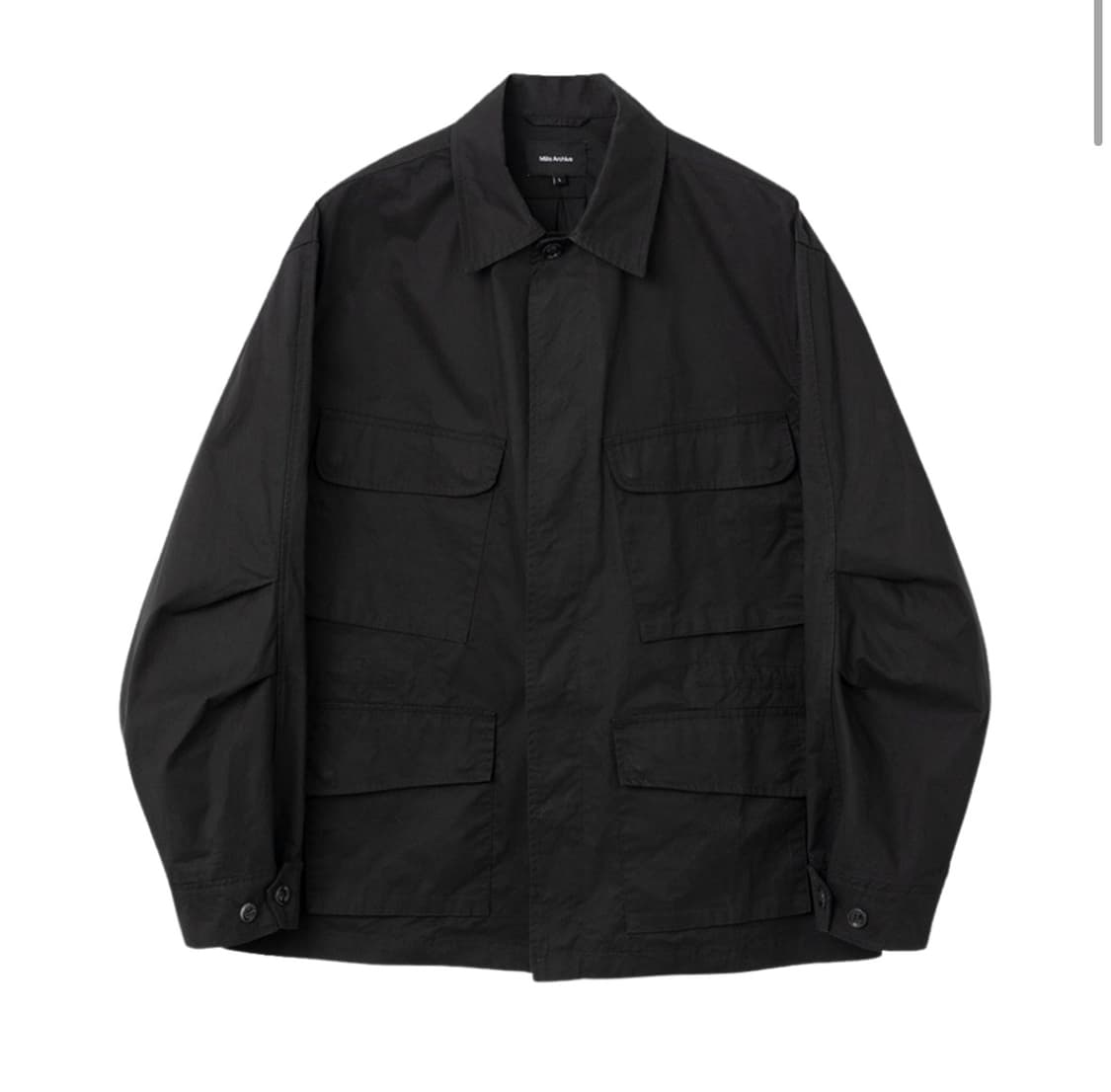 밀로아카이브 퍼티그 오버셔츠 블랙 상품이미지2