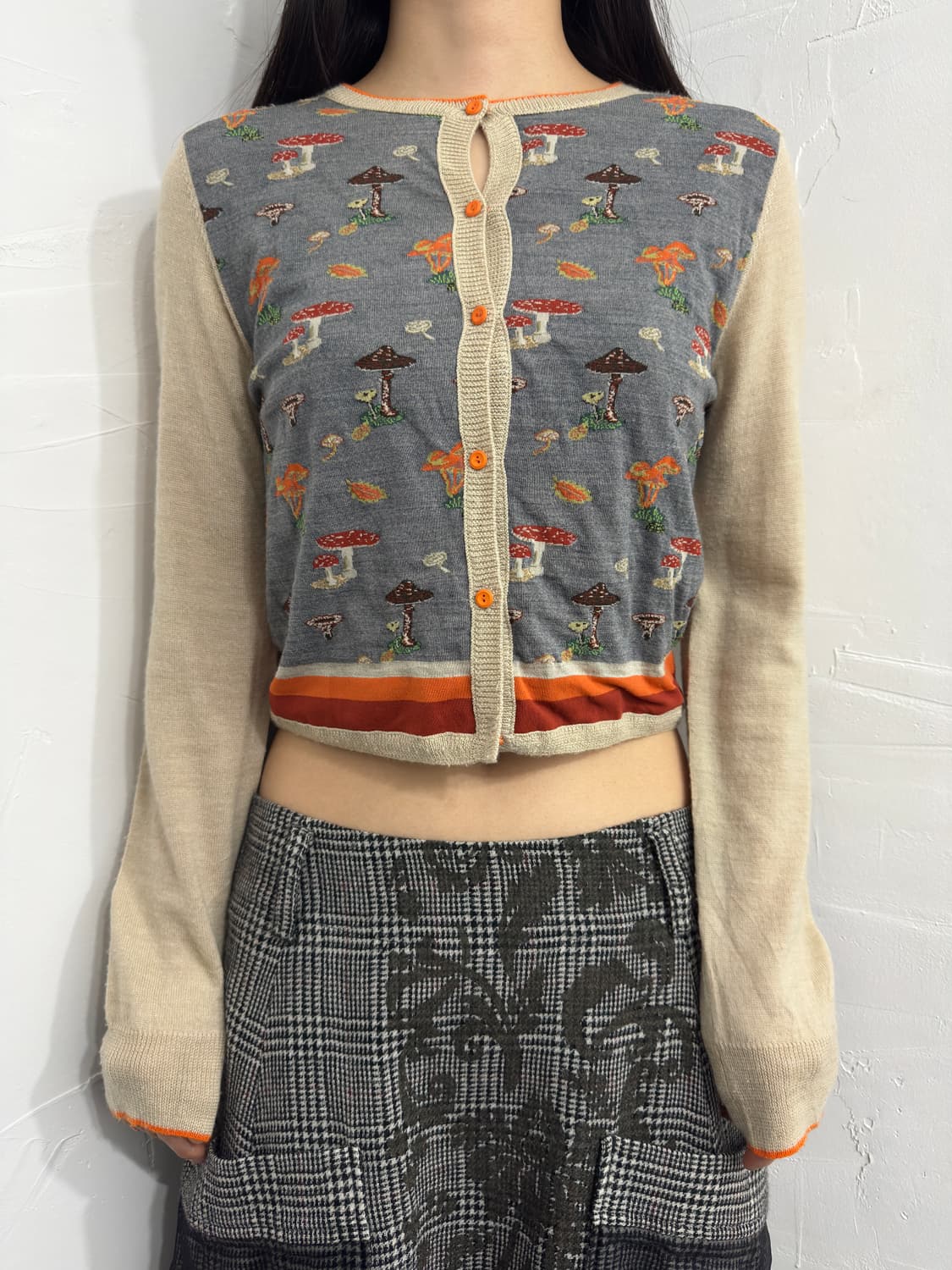 mushroom design cardigan 상품이미지1