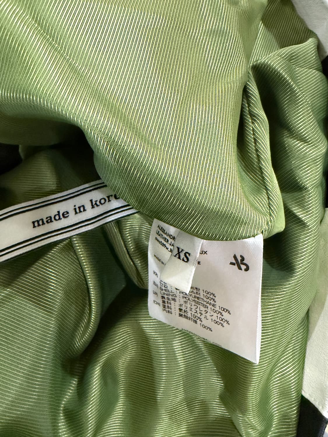 앤더슨벨 알레산드로 스트라이프 레더 자켓 상품이미지7