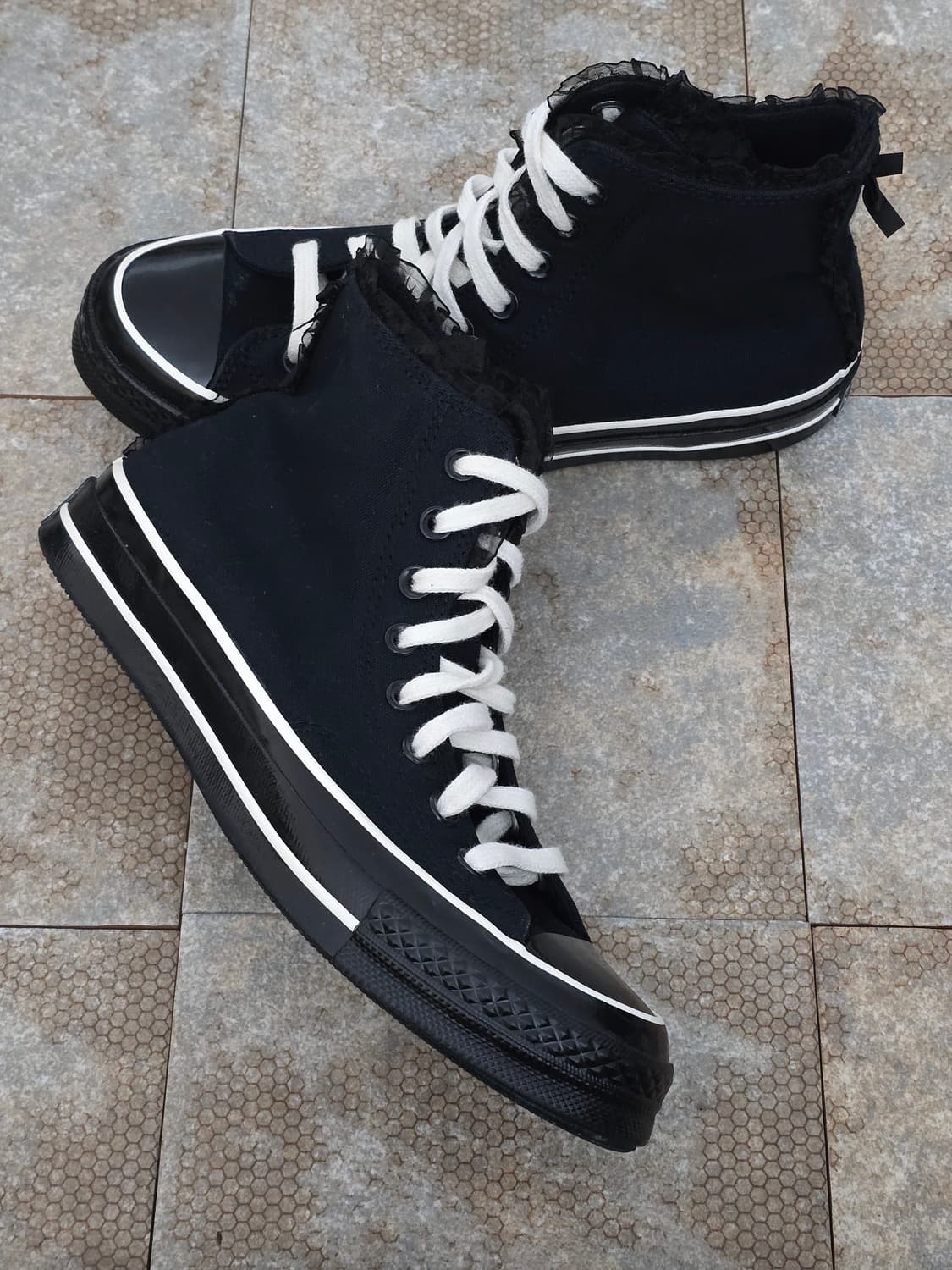 (250)컨버스 척 70 러플 보우 블랙 하이 상품이미지6