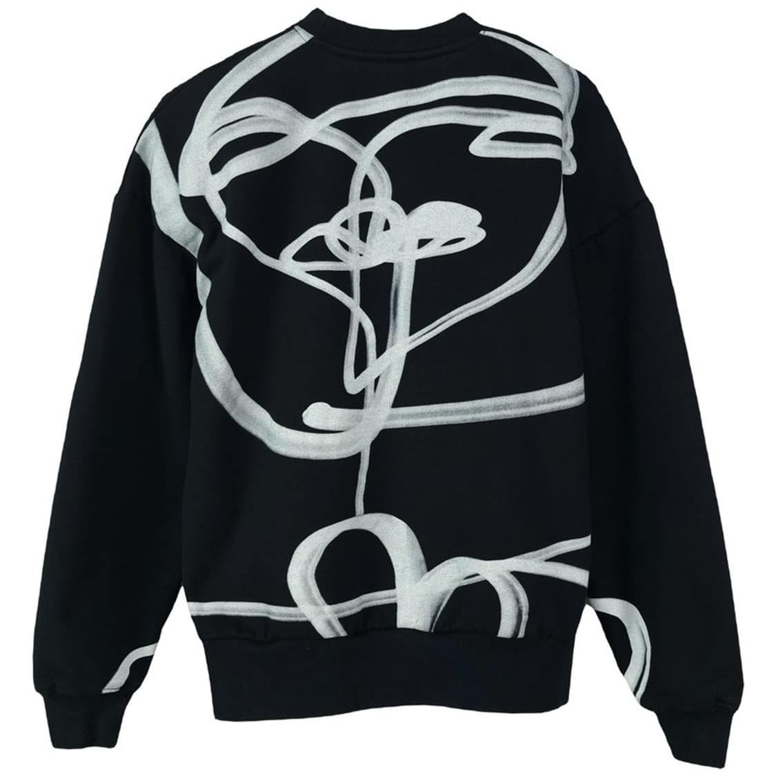 [자라] 그래픽 프린팅 오버핏 맨투맨 블랙 M18656 상품이미지3